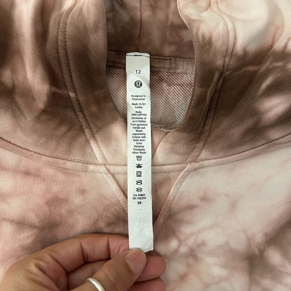 Lululemon  All Yours Hoodie Sweatshirt in Earth Dye Clay - Picture 6 of 11